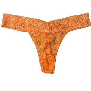 Orange Lace Thong Panty